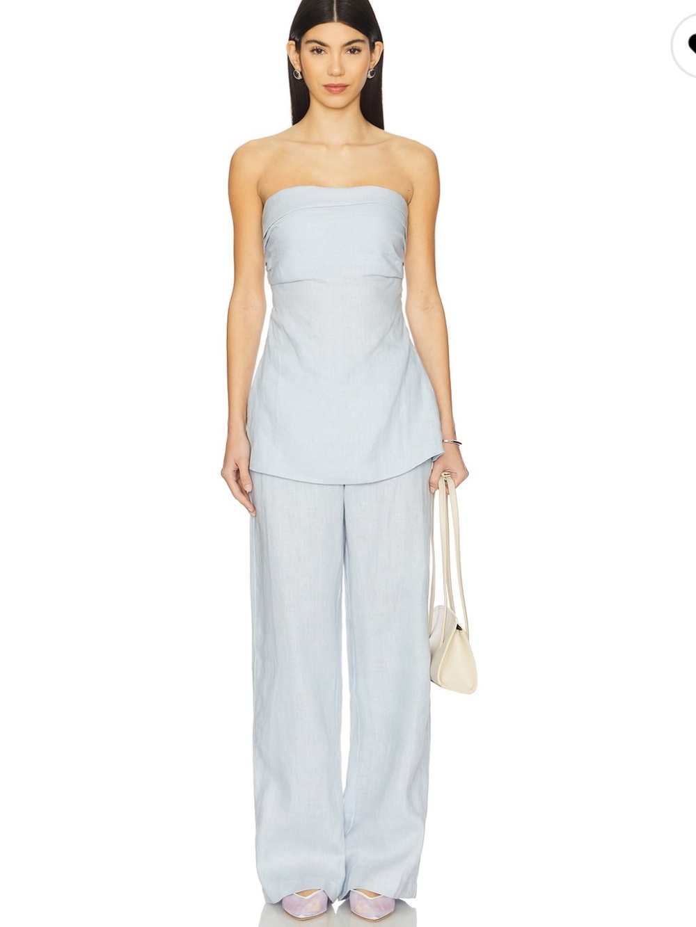 FAITHFUL THE BRAND x revolve
Boe tunic top and Lulea pant  Blue linen Set